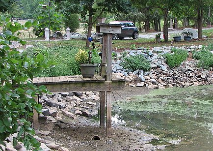 What used to be the lake's edge